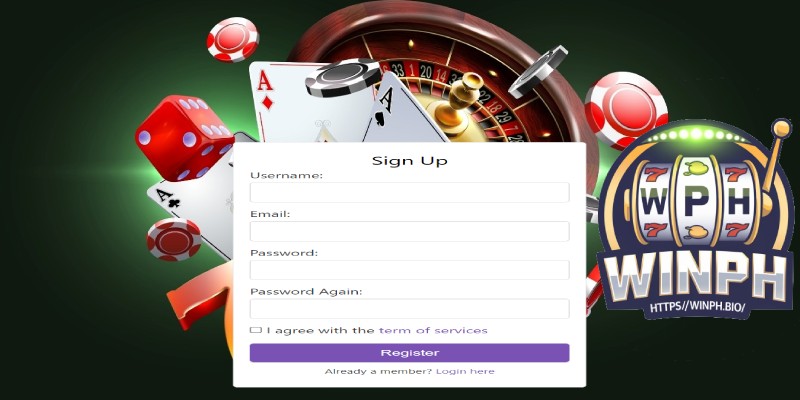 Simple WINPH Registration Process via Web on PC